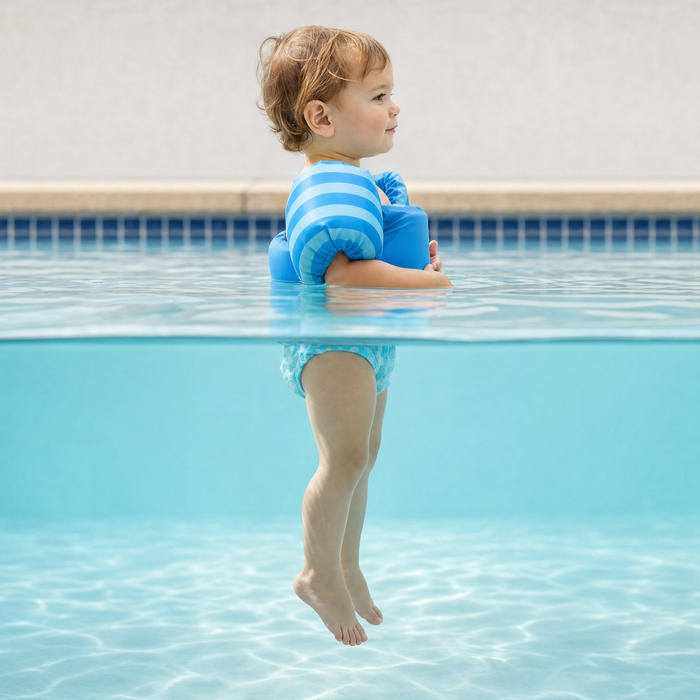Vertical, upright float vest position